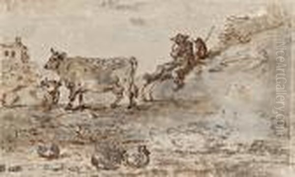 Landschaft Mit Hirten Und Kuhen - view 1