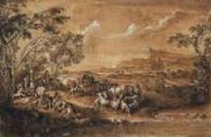 Paesaggio Con Pastori by Francesco Zuccarelli