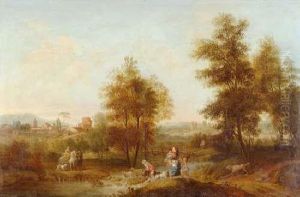 Paysage Fluvial De La Campagne Italienne by Francesco Zuccarelli