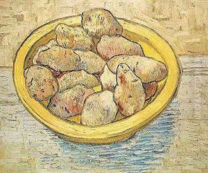 Potatoes In A Yellow Dish