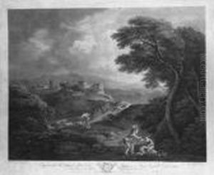 Landscape With Figures And A Cattle Drover In A Classical Landscape