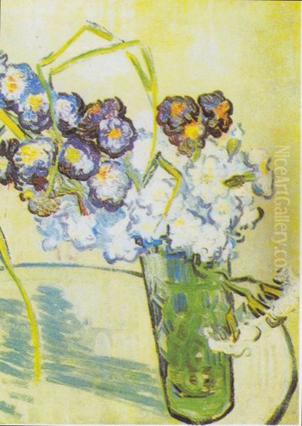 Glass With Carnations - view 1