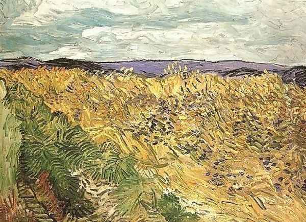 Wheat Field With Cornflowers - view 1