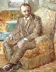 Portrait Of The Art Dealer Alexander Reid Sitting In An Easy Chair