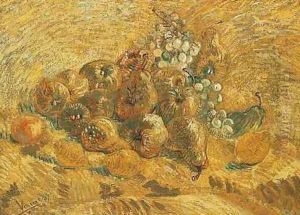 Still Life With Grapes Pears And Lemons