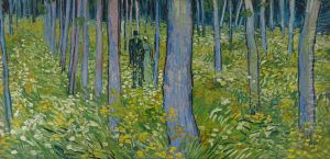 Undergrowth With Two Figures by Vincent Van Gogh