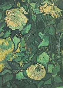 Roses And Beetle by Vincent Van Gogh