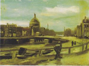 View Of Amsterdam From Central Station by Vincent Van Gogh
