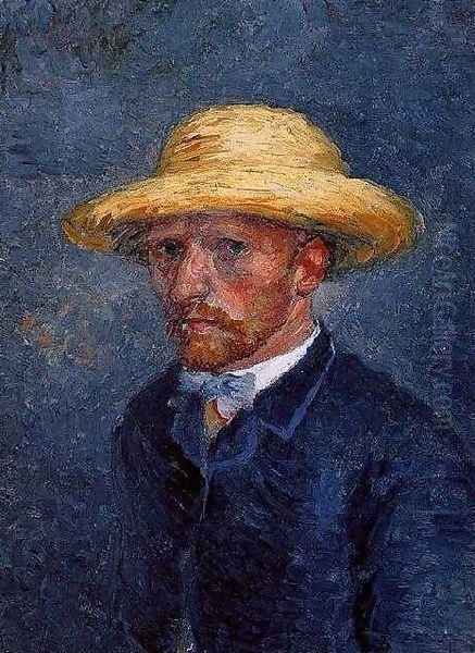 Self Portrait With Straw Hat - view 1