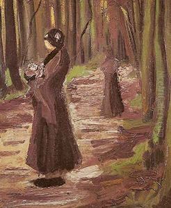Two Women In The Woods