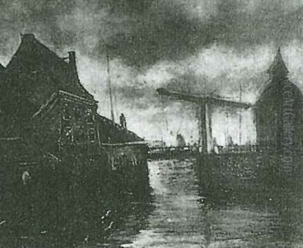 View Of A Town With Drawbridge - view 1