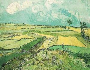 Wheat Fields At Auvers Under Clouded Sky by Vincent Van Gogh