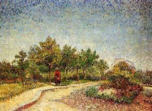 Lane in Voyer d'Argenson Park at Asnieres