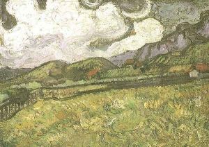 Wheat Field Behind Saint Paul Hospital by Vincent Van Gogh