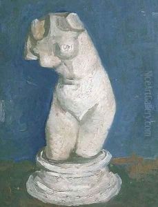 Plaster Statuette Of A Female Torso VI