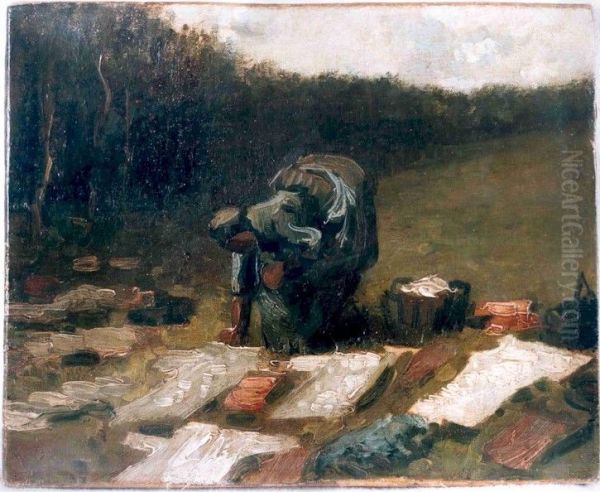Peasant Woman Laundering - view 1