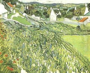 Vineyards With A View Of Auvers by Vincent Van Gogh