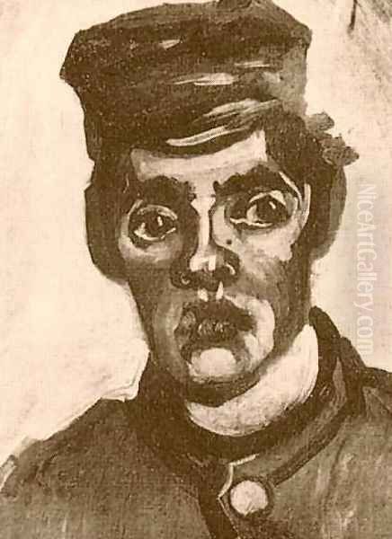 Head Of A Young Peasant In A Peaked Cap II - view 1