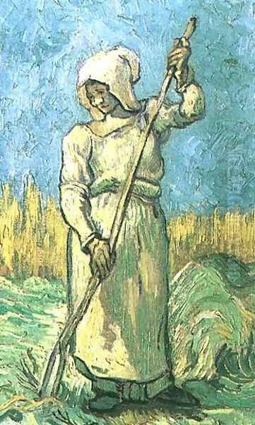Peasant Woman With A Rake (after Millet) - view 1
