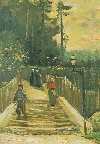 Sloping Path In Montmartre - view 1