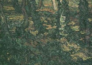 Tree Trunks With Ivy II by Vincent Van Gogh
