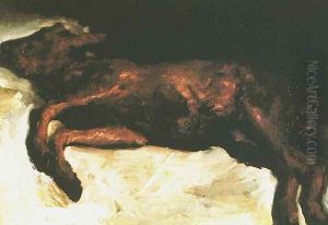 New Born Calf Lying On Straw by Vincent Van Gogh