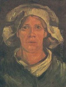 Head Of A Peasant Woman With White Cap V