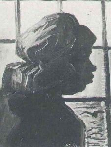 Peasant Woman Seen Against The Window by Vincent Van Gogh