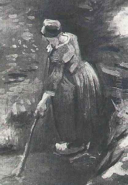 Peasant Woman Raking - view 1
