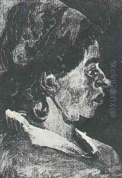 Head Of A Peasant Woman With Dark Cap IX - view 1