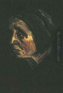 Head Of A Peasant Woman With Dark Cap IV