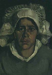 Head Of A Peasant Woman With White Cap VI