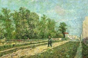 Man with Spade in a Suburb of Paris