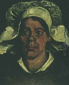 Head Of A Peasant Woman With White Cap IX