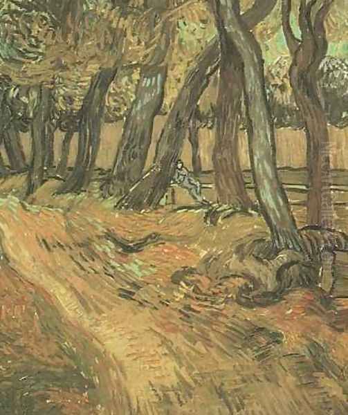 The Garden Of Saint Paul Hospital With Figure - view 1