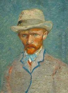 Self Portrait With Grey Felt Hat II