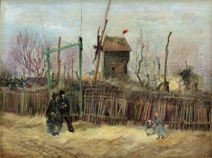 Street Scene in Montmartre by Vincent Van Gogh