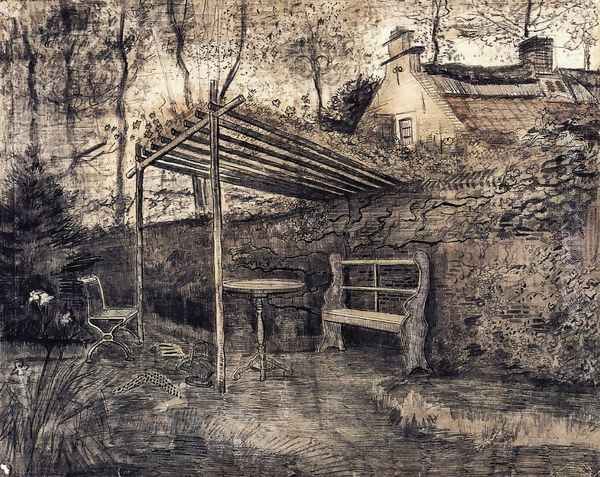 The Garden of the Parsonage with Arbor - view 1