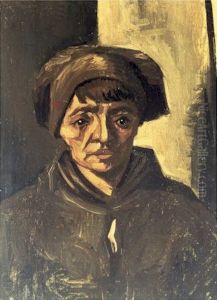 Head Of A Peasant Woman With Dark Cap