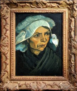 Head of a Peasant Woman With white Cap by Vincent Van Gogh