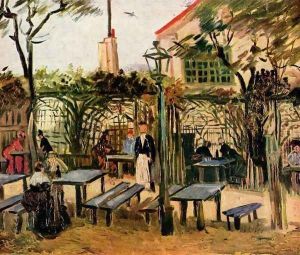 La Guinguette 1886 by Vincent Van Gogh