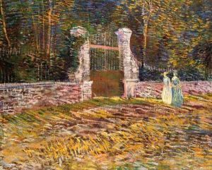 Entrance of Voyer-d'Argenson Park at Asnieres by Vincent Van Gogh