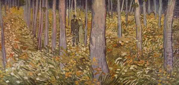 Sous-bois avec deux personnages 1890 - view 1