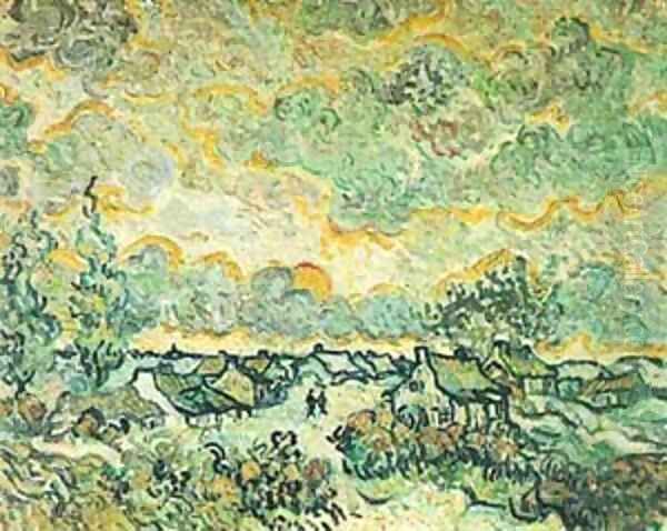 Cottages And Cypresses Reminiscence Of The North 1890 - view 1