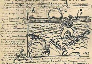 Sower With Setting Sun 1888 by Vincent Van Gogh