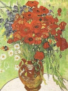 Red Poppies And Daisies by Vincent Van Gogh