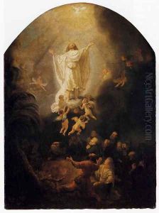 The Ascension Of Christ by Harmenszoon van Rijn Rembrandt