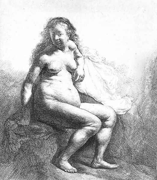 Seated Female Nude 1631 - view 1
