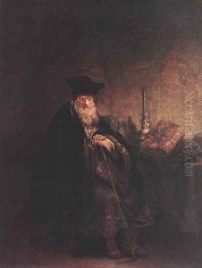 Old Rabbi 1642 by Harmenszoon van Rijn Rembrandt