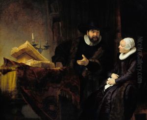 The Mennonite Minister Cornelis Claesz. Anslo in Conversation with his Wife, Aaltje 1641